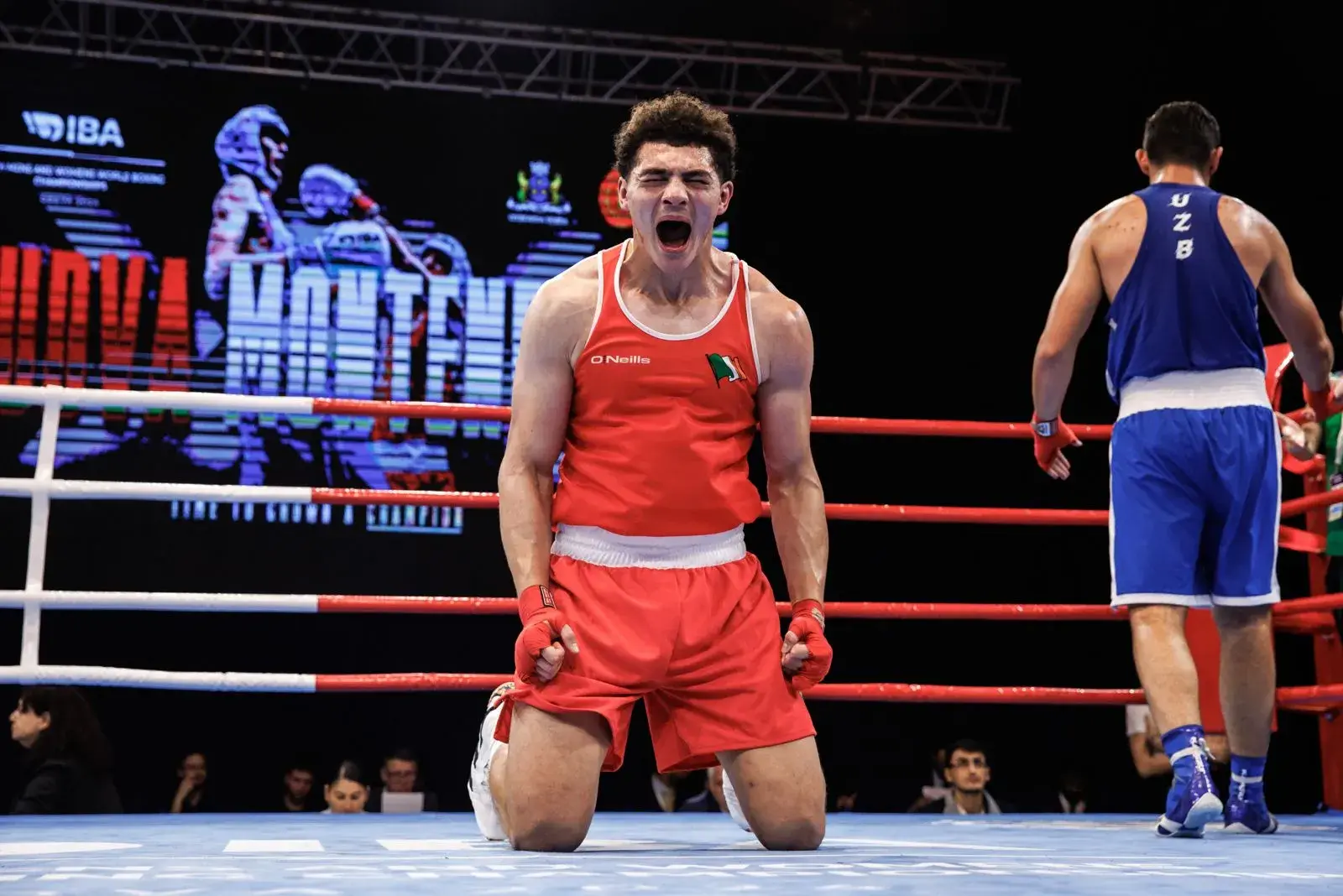Adam Olaniyan, seen here in his amateur days, is expected to go a long way in the professional ranks