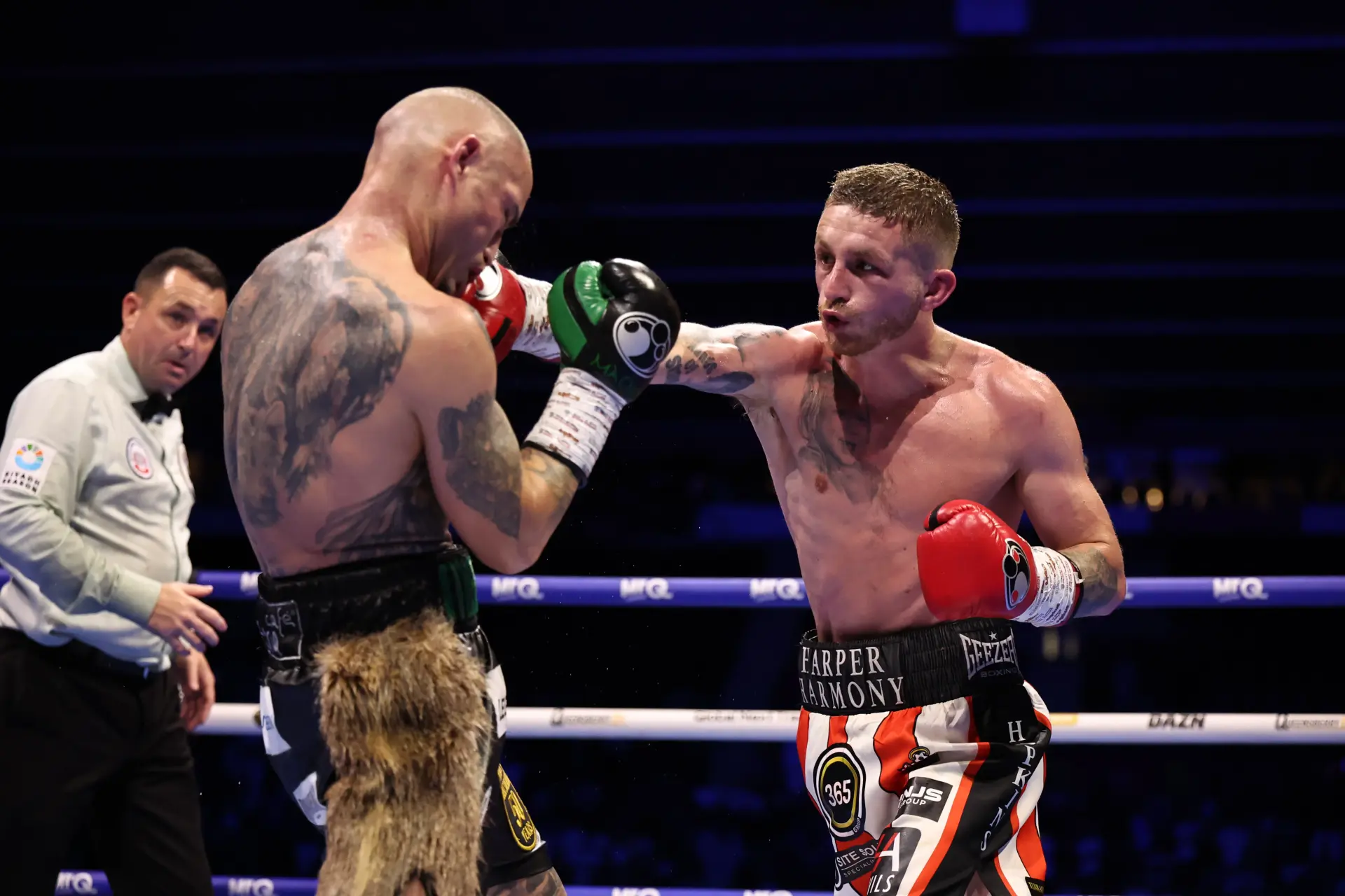Ryan Garner lands a right hand in his win over Michael Magnesi on June 20, 2026 at St Mary's
