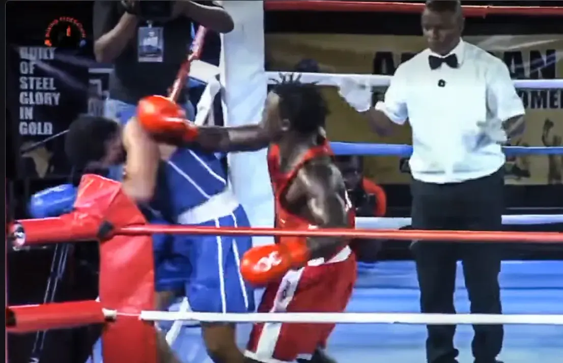 Aziz Abdul was disqualified and stripped of silver at the African Boxing Championships after punching his opponent after the final bell