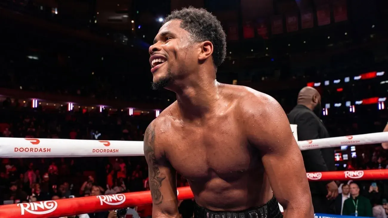Shakur Stevenson enjoys his moment against Teofimo Lopez